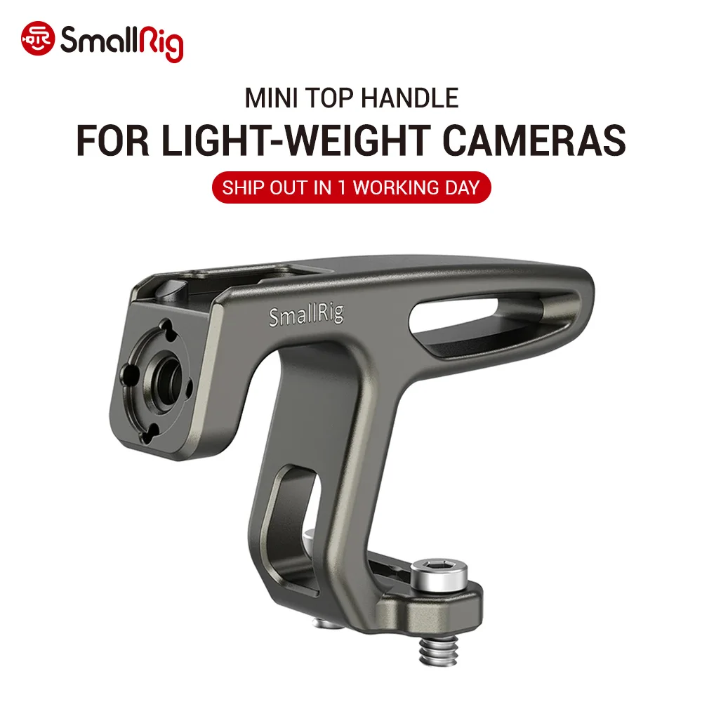 

SmallRig Camera Cage Mini Top Handle for Light-weight Cameras With 1/4-20 Screws HTS2756