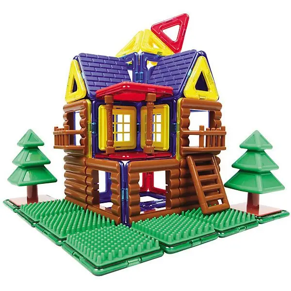 Магнитный конструктор 705004 Log House Set, MAGFORMERS