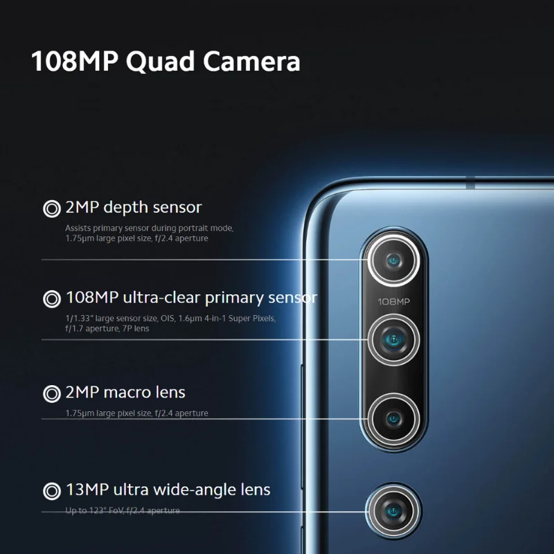 Глобальная версия Xiaomi Mi 10 5G SA/NSA Qualcomm 865 8 ГБ 128 ГБ / 256 ГБ смартфон WiFi 6 LPDDR5 UFS 3.0 108MP Pro Камера 8K Видеозапись NFC Google Pay AMOLED Дисплей Глобальная версия Xiaomi Mi 10 5G SA/NSA Qualcomm 865 8 ГБ 128 ГБ / 256 ГБ смартфон WiFi 6 LPDDR5 UFS 3.0 108MP Pro Камера 8K Видеозапись NFC Google Pay AMOLED Дисплей