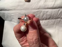 Huitan romántico anillos de perlas simuladas para las mujeres de lujo aniversario de boda accesorios anillos de compromiso para venta al por mayor