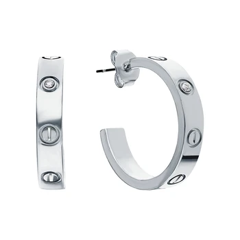 

Silver earrings with cubic zirconium sunlight