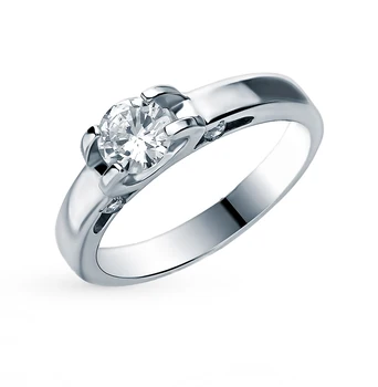 

Silver ring with cubic zirconia sunlight sample 925