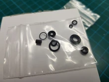 2 juegos de juntas tóricas negras adecuadas para aerógrafo, anillo de sellado interno, tatuaje, accesorios de arte corporal