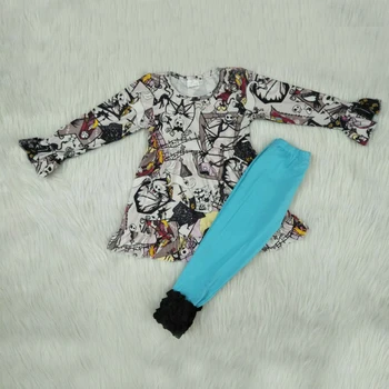 

Cute baby girls clothes fall long sleeve shirt leggings 2pcs sets halloween boutique kids clothing outfits vestido bebe