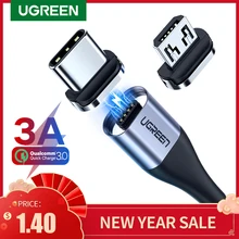 UGREEN – Câble de recharge rapide USB type C, connection magnétique, compatible avec les téléphones portables