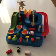 Juguetes educativos para niños, pista de aventura, juegos de mesa, Rail, coches mecánicos, estacionamientos, regalos de Navidad para niños