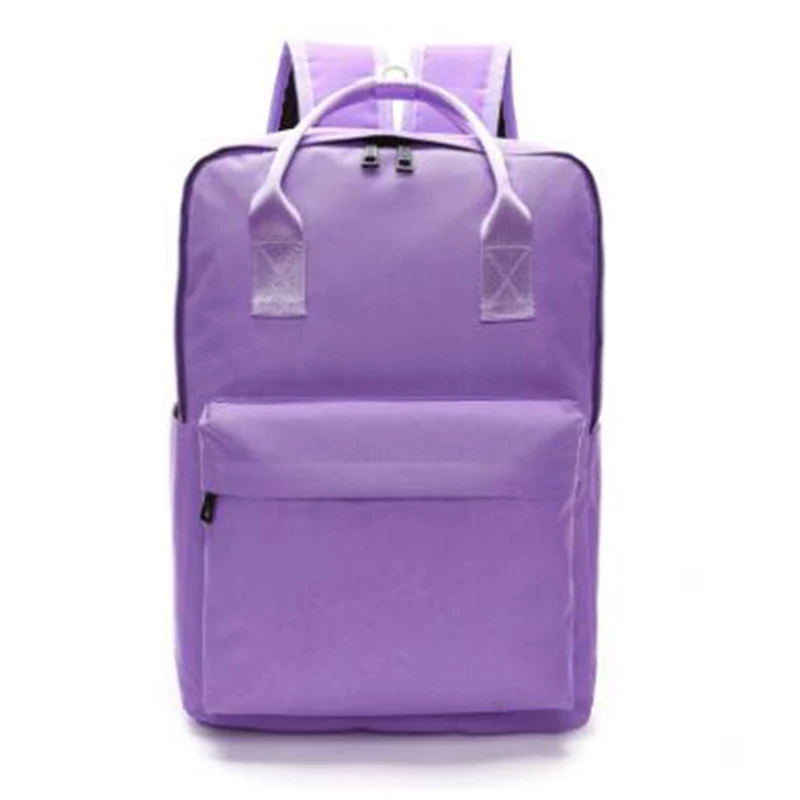 Light purple Известный классический бренд рюкзак «сделай сам» для мужчин и женщин водонепроницаемый рюкзак Laptov Дорожные Сумки подростковая школьная сумка - Цвет: Light purple
