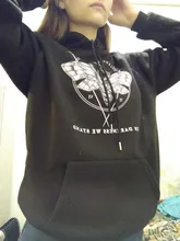 Sudadera con capucha de Devil winter para mujer, nueva oscura, punk, Vintage, Harajuku, informal, con estampado de dibujos animados, de talla grande, gótica, holgada