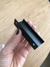 KAK-manijas de armario ocultos de aleación de Zinc, tiradores pomos de cajones para cocina, Puerta del dormitorio, herrajes para muebles, color negro y plateado