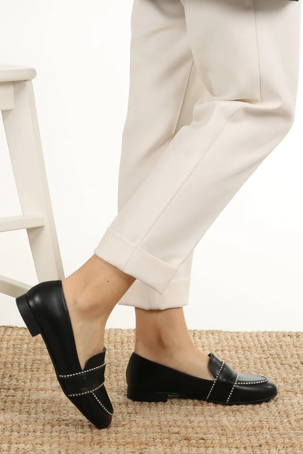 robin-siyah-deri-zimbali-loafer-duz-ayak-d887