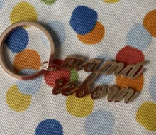 Llaveros personalizados de acero inoxidable para hombre y mujer, llaveros personalizados con esculturas con placa de nombre, regalos únicos de San Valentín