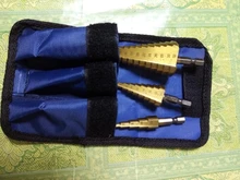 3pc Hss conjunto de broca de paso cono cortador agujero cónico métrico 4 - 12 / 20 / 32mm 1 / 4 titanium de metal recubierto de hex brocas de sierra