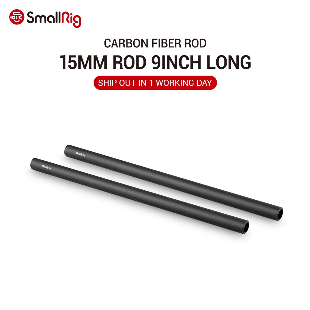 

SmallRig 15mm Carbon Fiber Rod-22.5cm 9inch (2pcs) - 1690