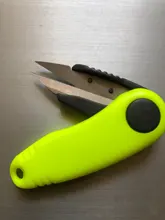 Tijeras para pescado en forma de Camarón, accesorios de acero inoxidable, Sedal plegable, cortapelos, aparejos de pesca