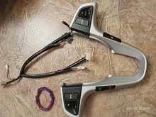 PUFEITE-Botón de volante para Hyundai VERNA SOLARIS, botón de control de música y volumen de audio