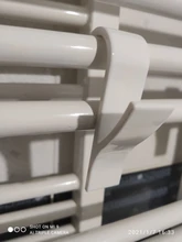 1/2/4/6 Uds de Percha de calidad para climatizada radiador de la toalla de la suspensión de ropa de baño gancho soporte Percha Plegable bufanda Percha blanco