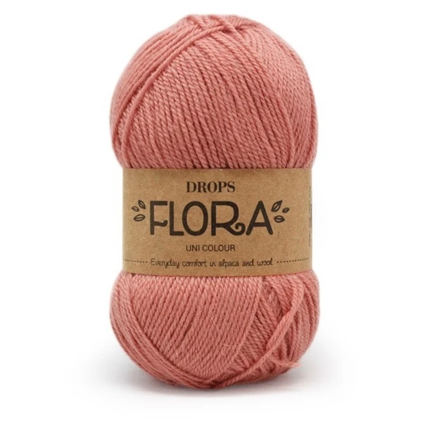 20 Peach pink/розовый персик Пряжа DROPS «Flora» - Цвет: 20 Peach pink/розовый персик
