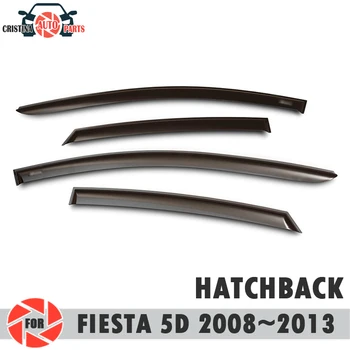 

Window deflector for Ford Fiesta 5 Doors 2008~2013 HB rain deflector dirt protection car styling decoration accessories molding