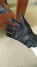 Guantes de cuero auténtico para motocicleta, para hombre, para todas las estaciones