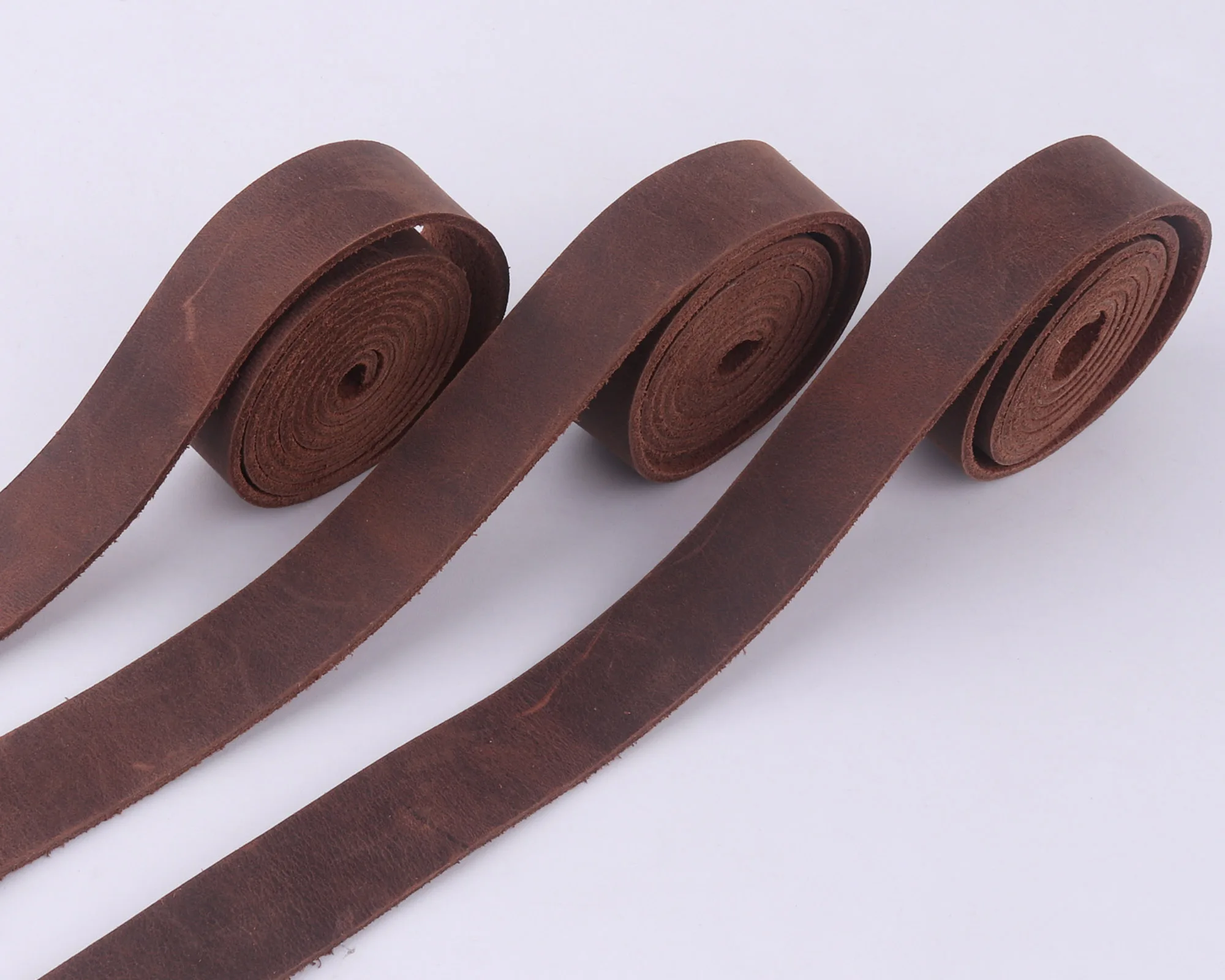 가죽 지갑 스트랩, 벨트 가방 스트랩용 가죽, 천연 가죽 백팩 핸들, 송아지 스트립, 소가죽 공예