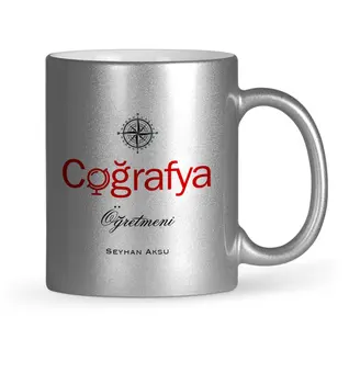 

Personalized Geography Teacher Silver Gilt Mug Cup-1