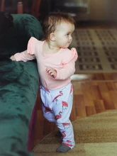 Conjunto de ropa para niñas pequeñas, Tops de manga larga con letras para recién nacidos, pantalones informales con estampado, diadema, trajes para niños pequeños