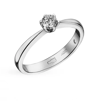 

Gold ring with diamonds sunlight sample 585