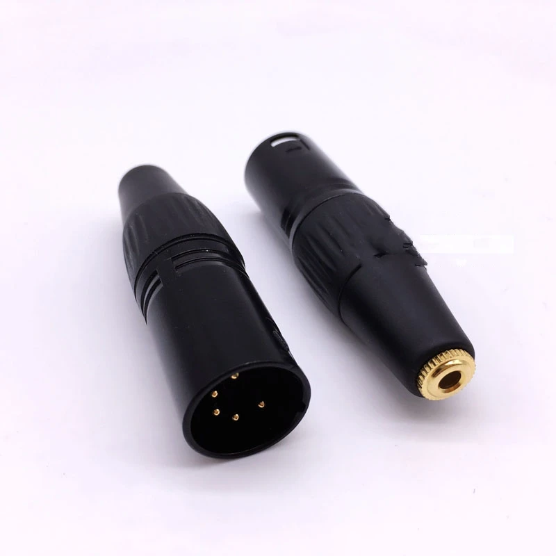 3 5mm Headphone Female to 5 Pin XLR Male Camera Monitoring Headphone Extension Connector 5P XLR to 3 5mm Female