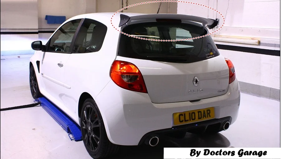 Cuplippe Spoilerschwert mit Wing ABS für Renault Clio 3 Phase2 RS