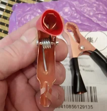 Connector-Plug Battery Caravan Alligator-Clips Test-Lead-Clips Power Crocodile Black