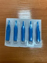 5 unids/lote desechables puntas azules para tatuaje tubo de boquillas con 3/5/7/9/11RT para agujas de tatuaje accesorios envío gratuito