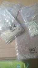 Diamantes de imitación sin adhesivo por calor súper brillantes, cristal AB, parte trasera plana, costura, strass y tela, prendas de vestir, decoraciones de pedrería, SS3-SS50