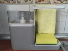Soap-Dispenser Dish-Towel Storage-Holder Sponge-Pump Kitchen with Wipe Arrangement-Rack