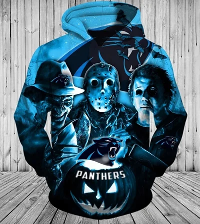 00295 Fashion Carolina Panthers 3D Hoodie Cool Football Sweatshirt - Цвет: 00295