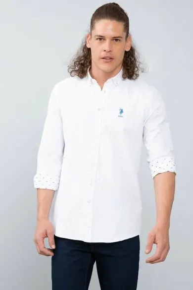 Uss. POLO ASSN. Мужские тканые Gomlek