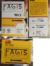 Fagus-bombillas halógenas para faro delantero de coche, 2 uds., marca US 9012 Hir2, 12V, 55W, color blanco, para faros delanteros