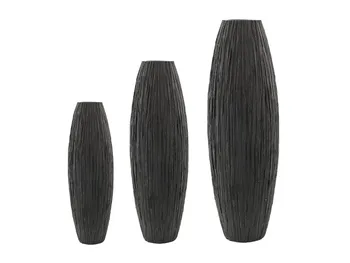 

Ceramic vase modern black model Tahara medium