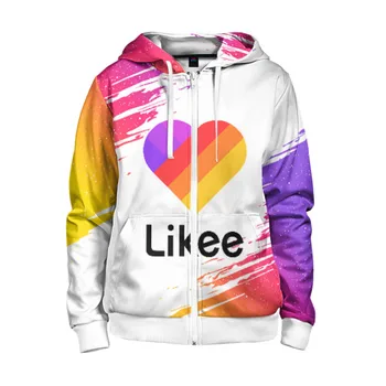 

Children's sweatshirt 3D with zipper likee