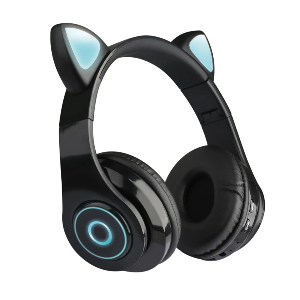 NEW B39 Cat Ears Headphones Bilateral Stereo Wireless Headset Headphone For Kids Girls Support Music Voice Control
