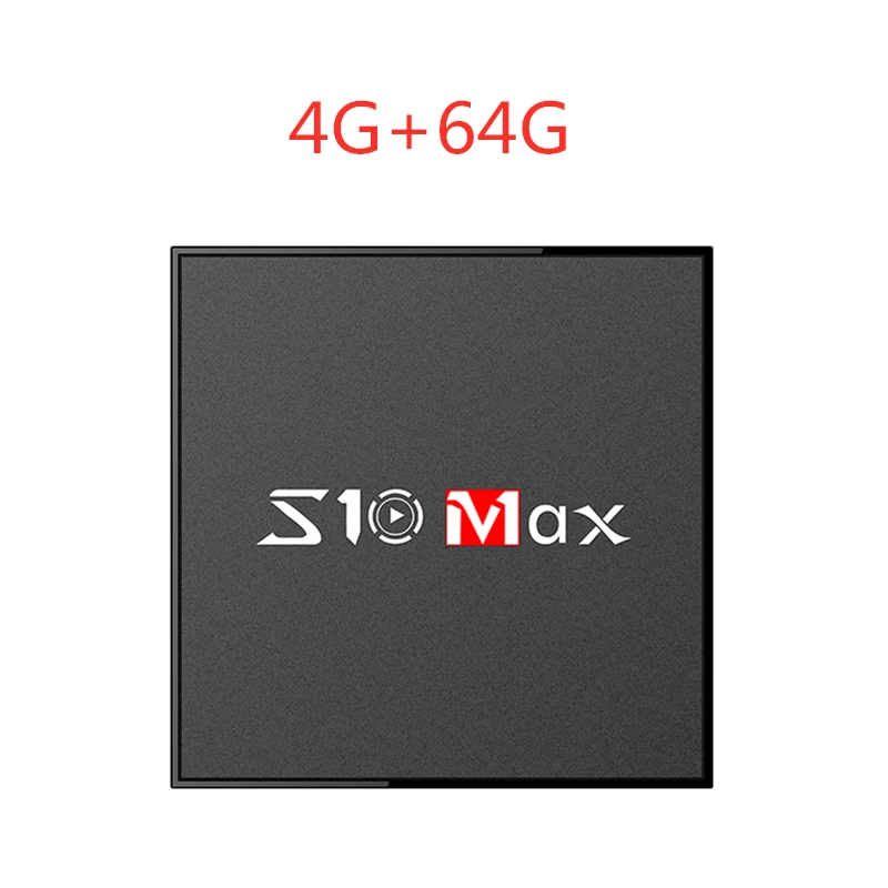 S10 max Android 9,0 tv Box Amlogic S905X2 4 Гб 64 Гб 1080P 4K 2,4+ 5g wifi Google Store Netflix Youtube 4 ГБ 32 ГБ телеприставка IP tv