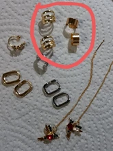 Pendientes de Clip de hoja de oro para mujer, sin Piercing, Puck Rock, Vintage, cristal, estrella, joya para oreja, regalos de joyería para niña