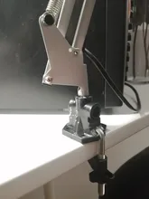 Clamp-Accessories Bracket Desk-Lamp Flash-Holder Hardware Screw Fixed-Metal Mic/magnifier-Stand