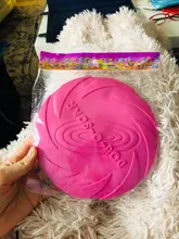 Mordedores de juguete para perros, discos voladores interactivos de goma suave, resistente a mordeduras, productos para entrenamiento de mascotas, 1 unidad