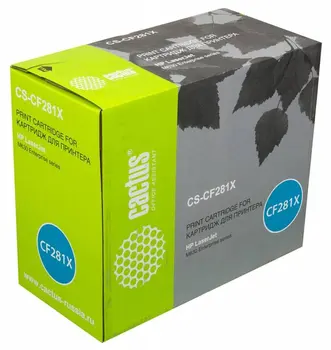

Cartridge cf281x (No. 81X) cactus for HP LJ Ent m630 (25000 pages) Cs-cf281x