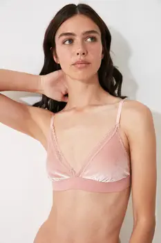 

Trendyol Lace Detail Velvet Bra THMAW21SU0028