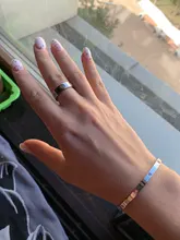 Anillo de compromiso de acero inoxidable y oro rosa para mujer, sortija de compromiso con cristales giratorios brillantes de lujo