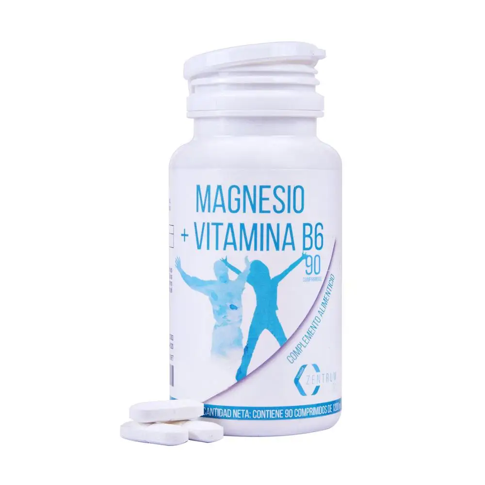 Magnessium with vitamin B6 | Reduces tiredness | Magnessium and B6 Increases the daily Energia | 90 tablets Zentrum Magnessium with vitamin B6 | Reduces tiredness | Magnessium and B6 Increases the daily Energia | 90 tablets Zentrum