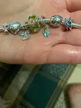 BISAER gran oferta par pequeños niña y niño de la plata esterlina 925 de comida aguacate cuentas pulsera de plata con abalorios de joyería 925