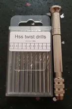 Juego de equipos de perforación manual de Metal, herramientas de molde de resina epoxi Uv con tornillo de taladro de 0,8mm-3,0mm, bricolaje, fabricación de joyas hechas a mano, 1 Juego