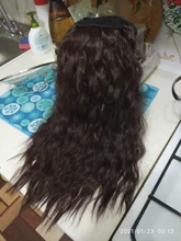 WIGSIN-extensiones de cabello sintético Afro rizado de 22 pulgadas, coleta con cordón, accesorios para mujer, color negro y marrón Natural